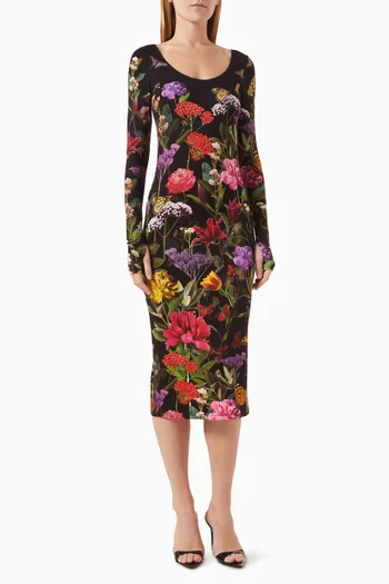 Delora Midi Dress in Stretch Modal