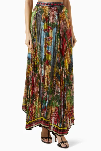 Katz Pleated Maxi Skirt
