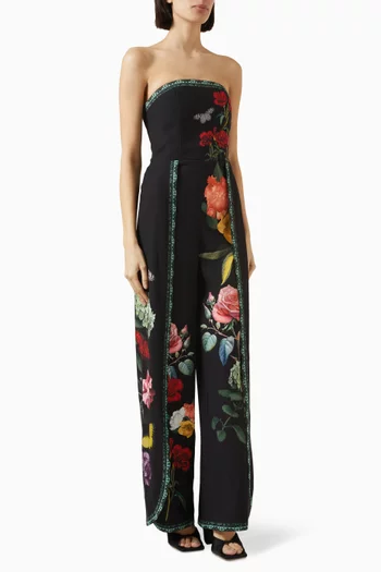 Berna Wide-leg Jumpsuit in Recycled Polyester Blend