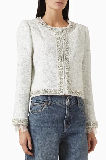 Landon Jacket in Embellished Tweed
