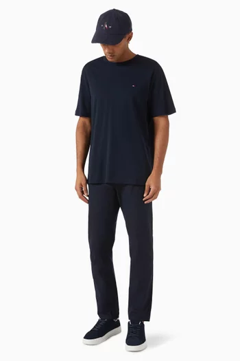 Logo-embroidered T-shirt in Interlock Cotton