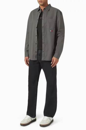 Washed Shirt in Twill