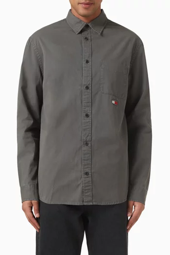 Washed Shirt in Twill