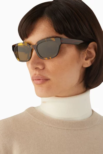 Rectangular Sunglasses in Acetate