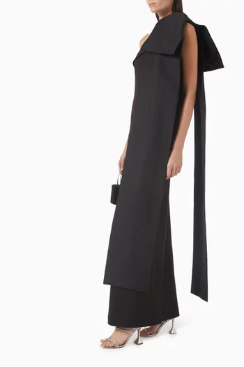 Adrian Maxi Dress in Crepe