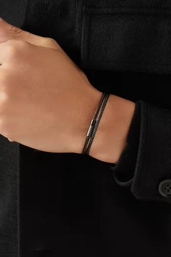 Giacomo Double Tour Bracelet in Stainless Steel