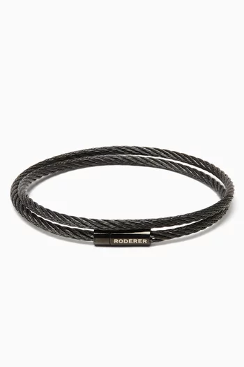Giacomo Double Tour Bracelet in Stainless Steel