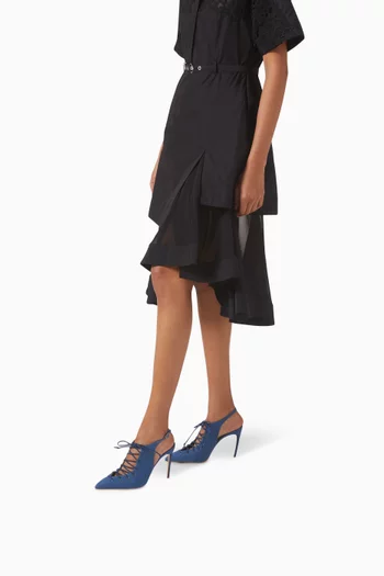 Alia 90 Pumps in Denim