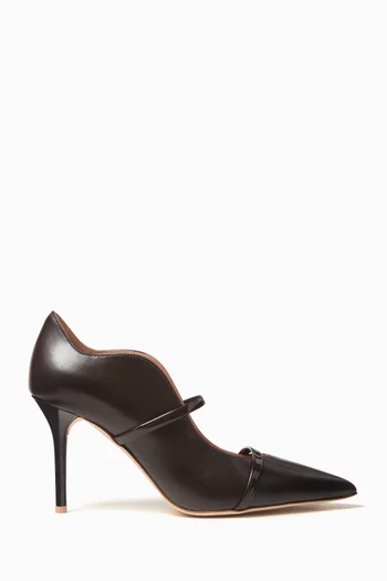 Maureen 85 Pumps in Nappa & Patent Leather