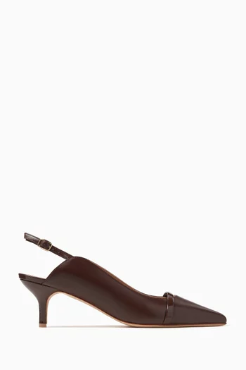 Marion 45 Slingback Pumps in Leather