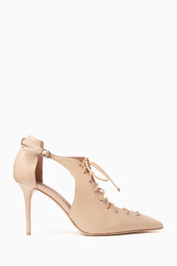 Buy Malone Souliers Neutral Montana 85 Pumps in Nappa Patent Leather for Women Online Ounass Kuwait