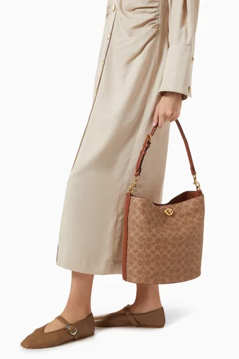 Willow Bucket Bag in Signature Canvas