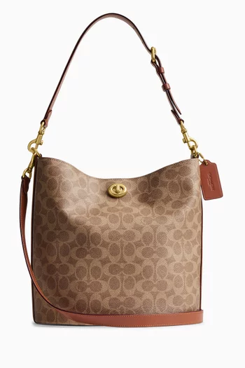 Willow Bucket Bag in Signature Canvas
