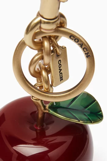 حلية حقيبة على شكل تفاحة صغيرة