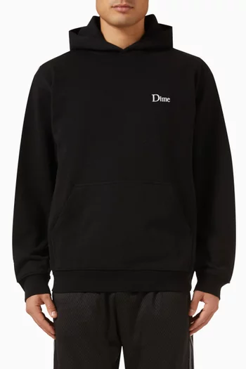 Classic Small Logo Hoodie in Cotton