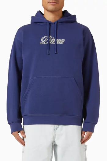 Pixel Cursive Hoodie in Cotton-blend