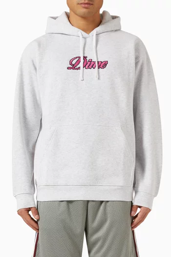 Pixel Cursive Hoodie in Cotton-blend