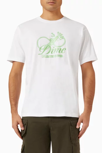 Cursive Power T-shirt in Cotton