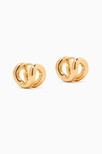 The Asta Earrings in 18kt Gold-plated Brass