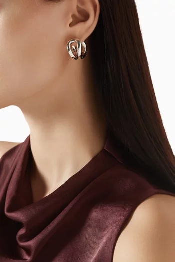 The Steffie Earrings in Sterling Silver
