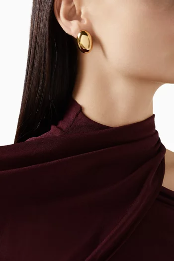 The Camille Earrings in 18kt Gold-plated Brass