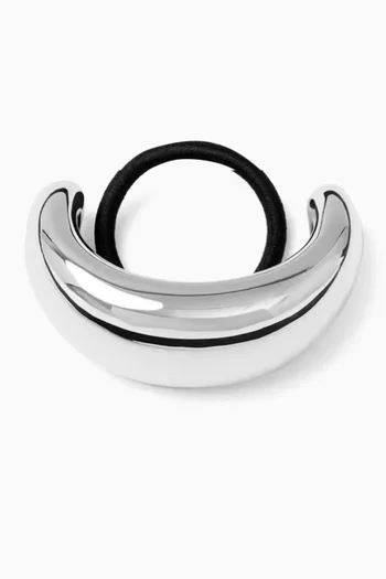 The Thea Hair Tie in Silver-plated Brass