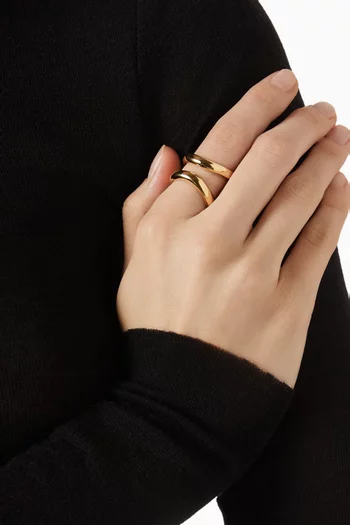 The Alma Ring in 18kt Gold-plated Brass