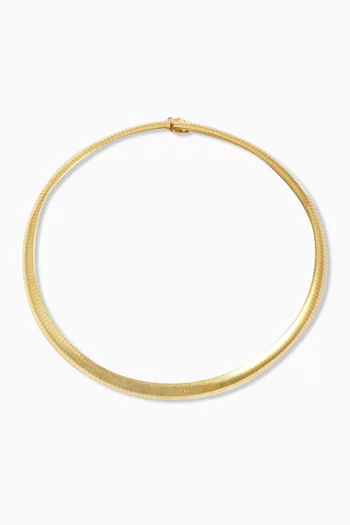 Sorriso Collar Necklace in Gold-vermeil
