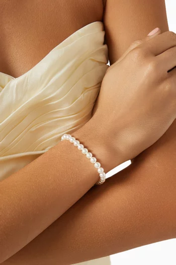 Swarovski Pearl Bracelet in Gold-plated Brass