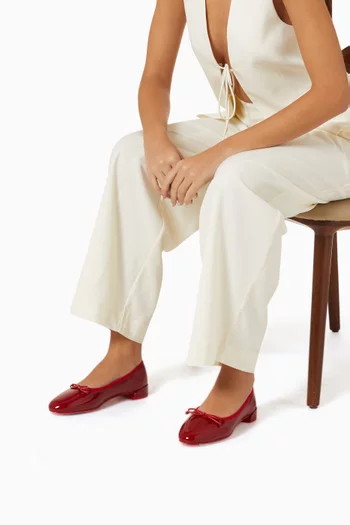 Sweetie Jane Flats in Patent Leather