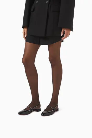 Sweet Jane Spikes Slingback Pumps in Patent Leather
