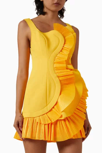 Etherley Structural-ruffle Mini Dress