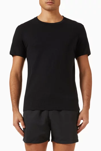 Lucio T-shirt in Linen-blend