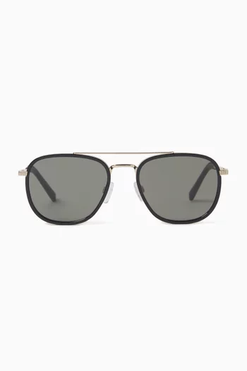 Quentin Aviator Sunglasses in Metal
