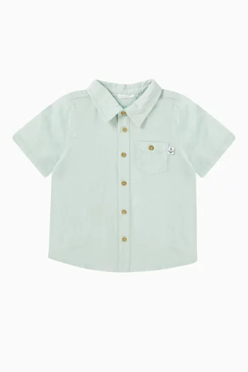 Shirt in Linen-blend