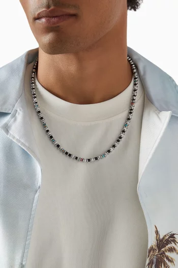 Hematite Roundel Beads Necklace