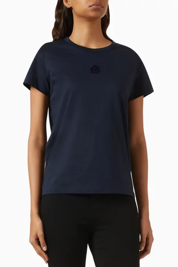 Double B Monogram T-shirt in Mercerised Cotton