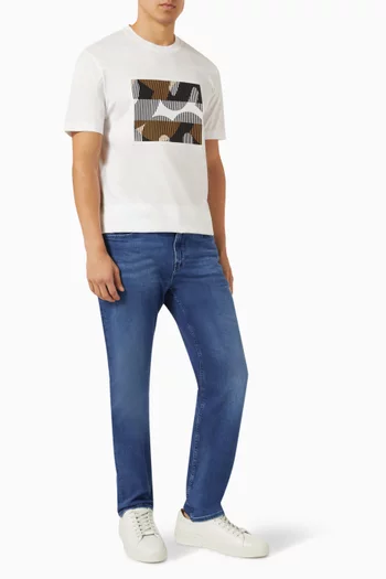 Graphic T-shirt in Mercerised Cotton