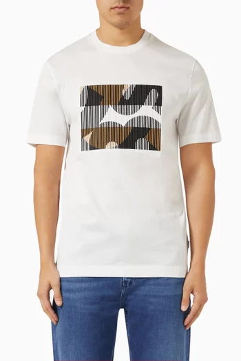 Graphic T-shirt in Mercerised Cotton