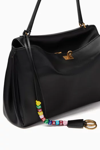Rodeo Cloche Clé Keyring Charm in Leather