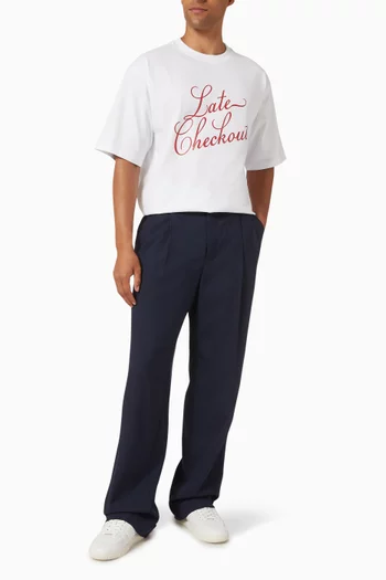Script T-shirt in Cotton
