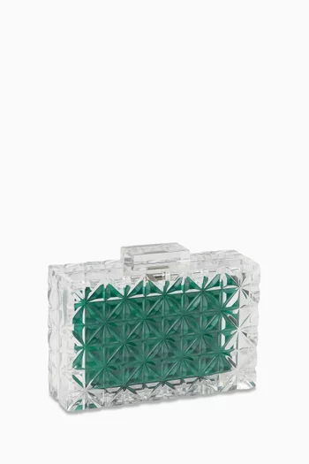 Maude Clutch Bag in Acrylic