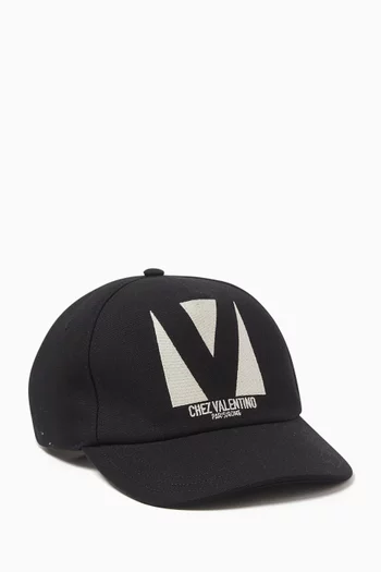 Chez Valentino Baseball Cap in Cotton