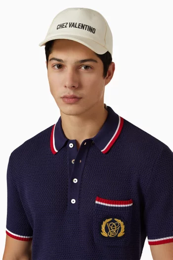 Chez Valentino Baseball Cap in Cotton