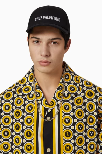 Chez Valentino Baseball Cap in Cotton