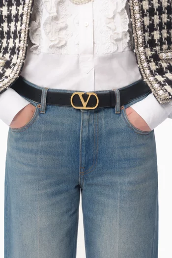 VLOGO Signature Belt in Calfskin