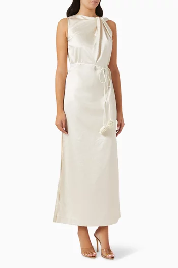 Wesley Twist Shoulder Maxi Dress