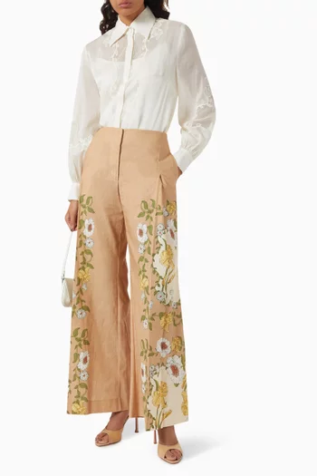 Este Wide-leg Pants in Linen