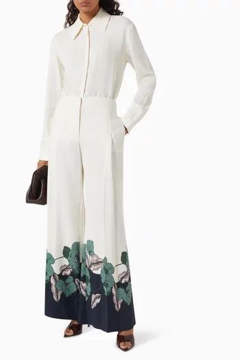 Orion Embroidered Shirt in Viscose Blend