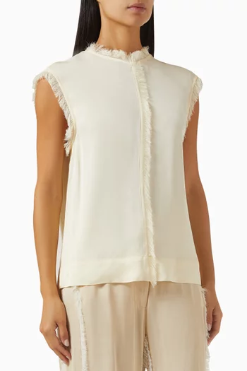 Lise Top in Matte Crepe